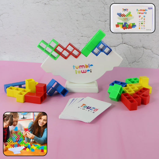 ALVENZA Tumble Tower Balancing Blocks – Fun Educational Stacking Game