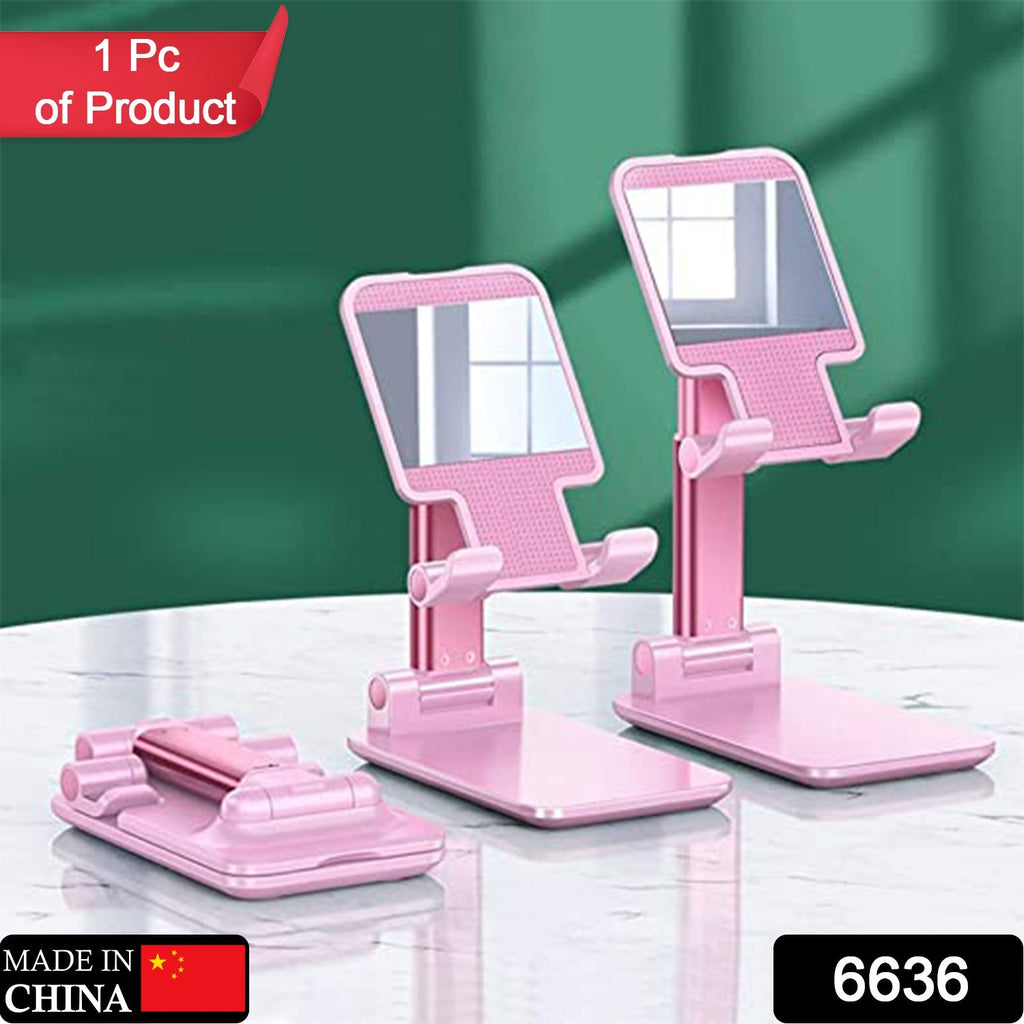 ALVENZA Adjustable Phone Stand – 3-Way Desk Mobile Holder with Mirror | Deskrova