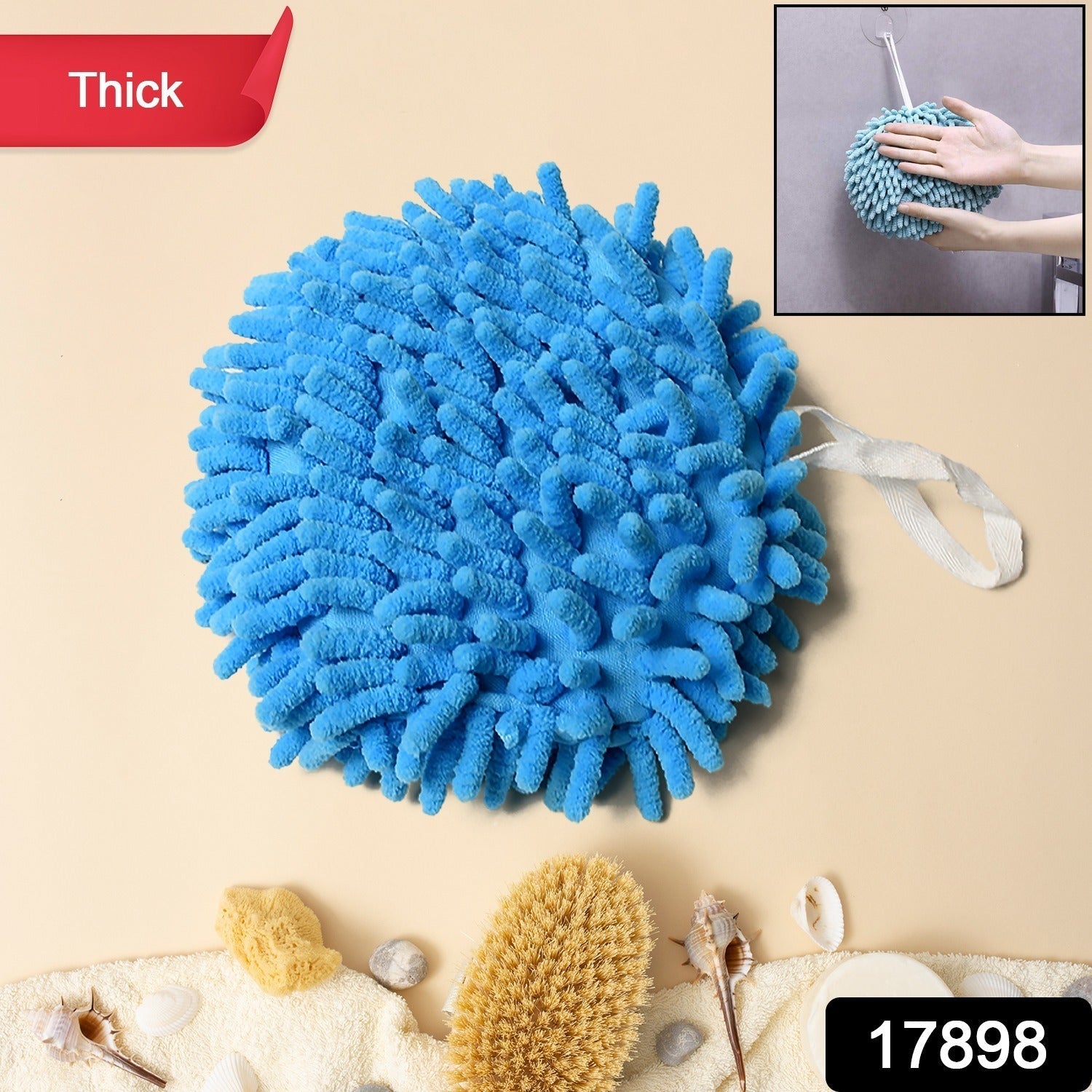 Microfiber Hand Duster Effective Dry & Damp Cleaning Tool - Side View