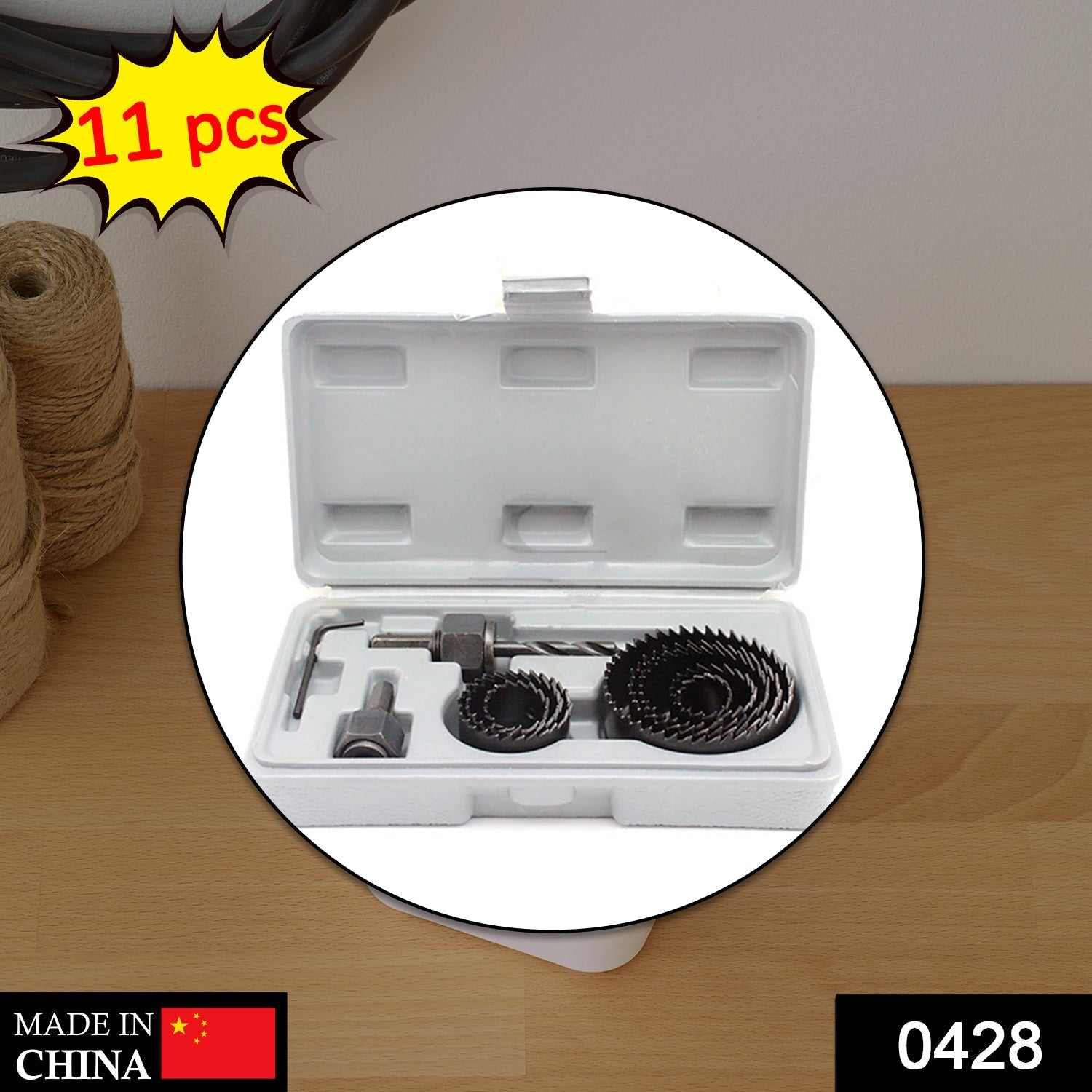ALVENZA Wood Hole Saw Set – 11-Pc 19-64mm for Woodworking | BoltForce