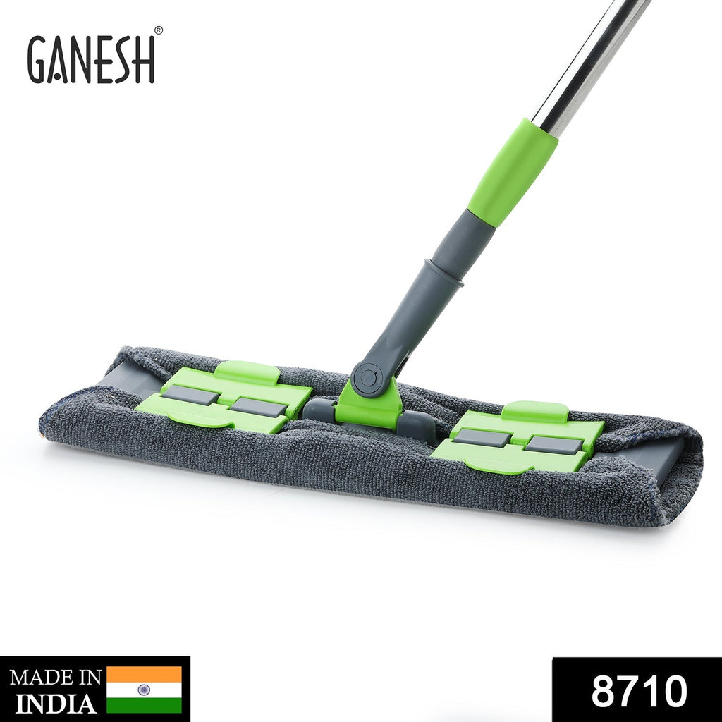 ALVENZA Microfiber Flat Mop – Wet & Dry, 360° Rotating Head | Ganesh