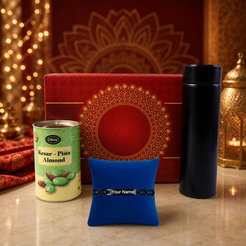 ALVENZA Custom Premium Rakhi Gift Set - Stylish, Practical & Festive