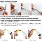 ALVENZA Cable Protector – Metallic Spiral Wire Wrap | WipeTech