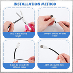 ALVENZA Cable Protector – Metallic Spiral Wire Wrap | WipeTech