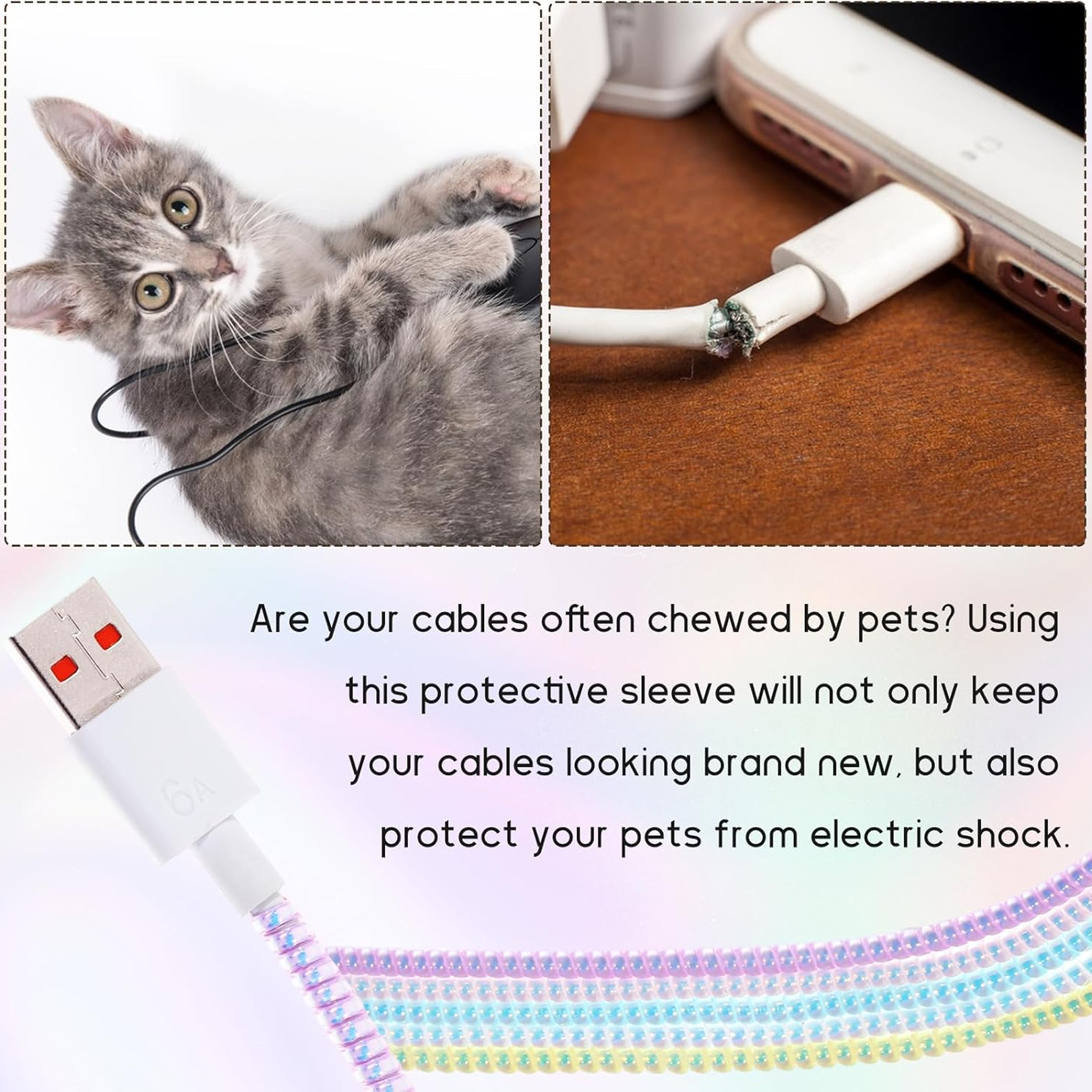 ALVENZA Cable Protector – Metallic Spiral Wire Wrap | WipeTech