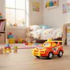 Friction-Powered Cartoon Racing Car Toy Battery-Free & Sturdy - Detail View 6