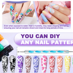Nail Art Point Pen Set Easy Design Creation for Women - Front View