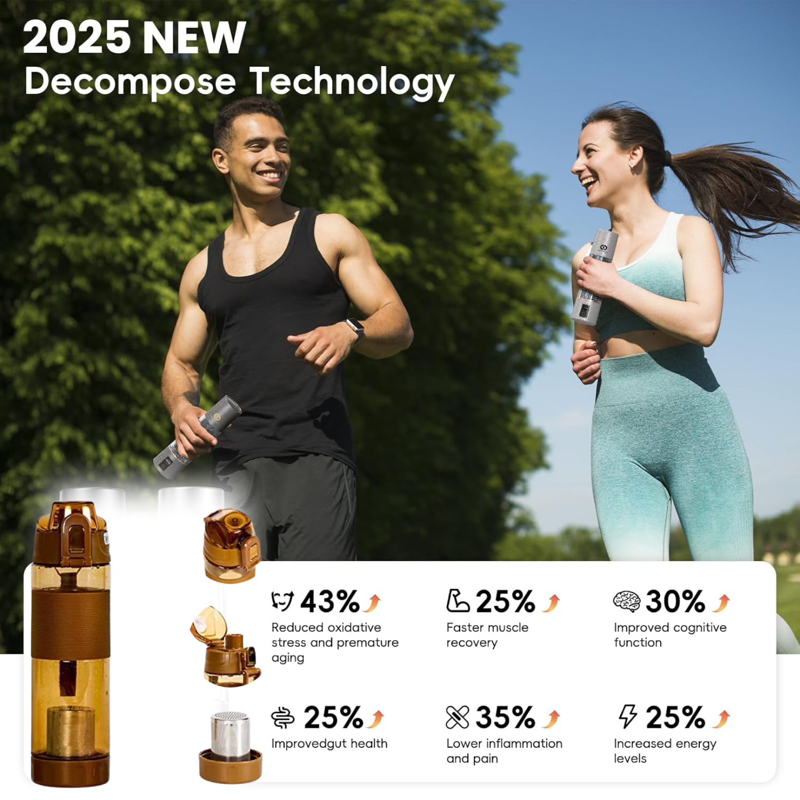 ALVENZA Alkaline Water Bottle – Food Grade Plastic & Portable | Own Hydrate