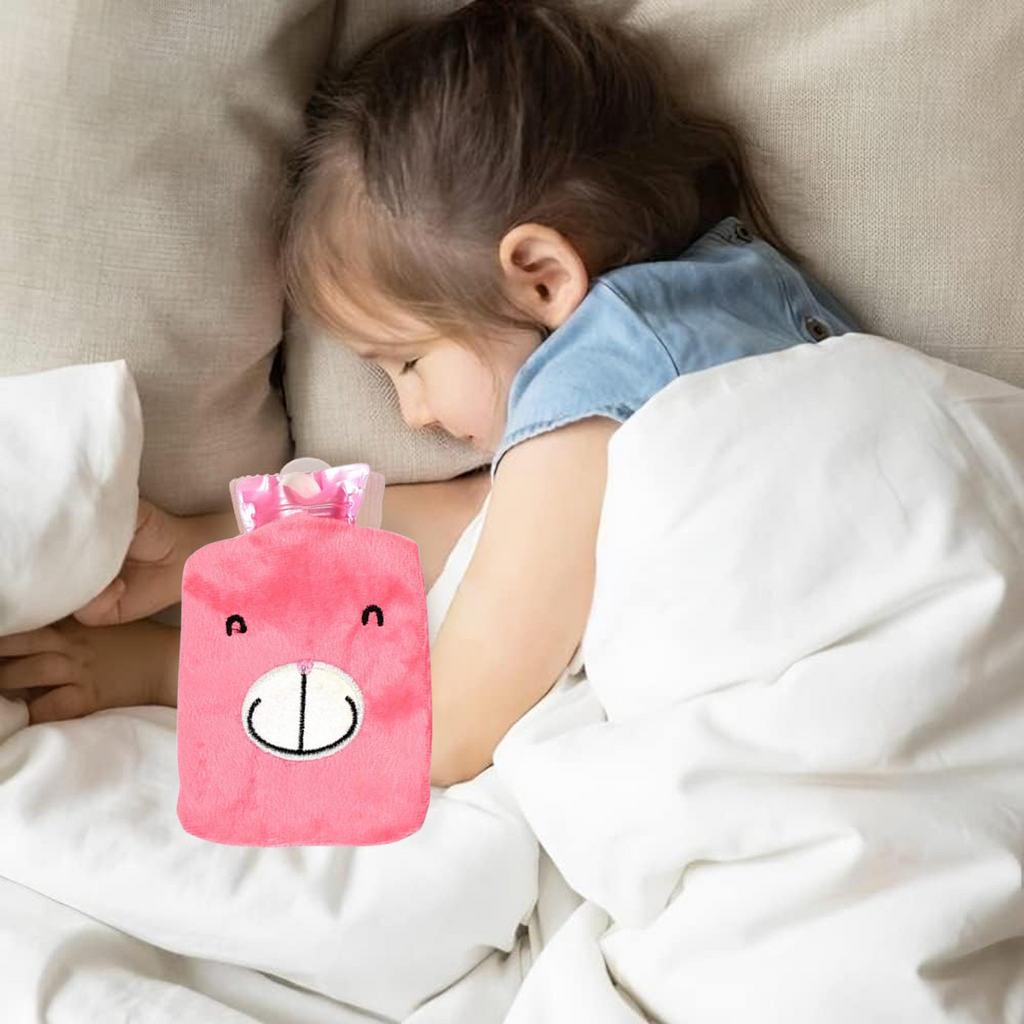 Pink Hot Water Bag Pain Relief & Warmth | Velvet Wellness - Back View