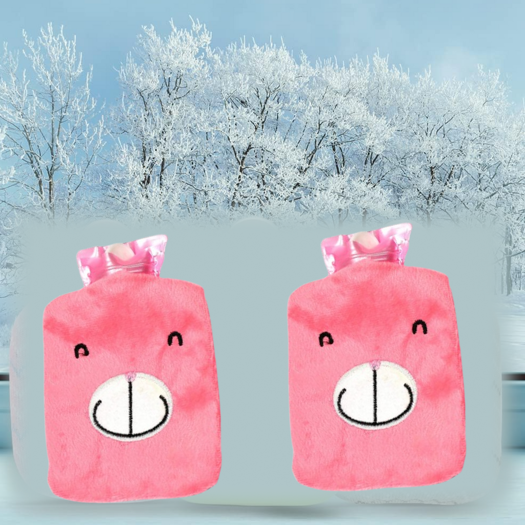 Pink Hot Water Bag Pain Relief & Warmth | Velvet Wellness - Detail View 5
