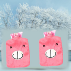 Pink Hot Water Bag Pain Relief & Warmth | Velvet Wellness - Detail View 5