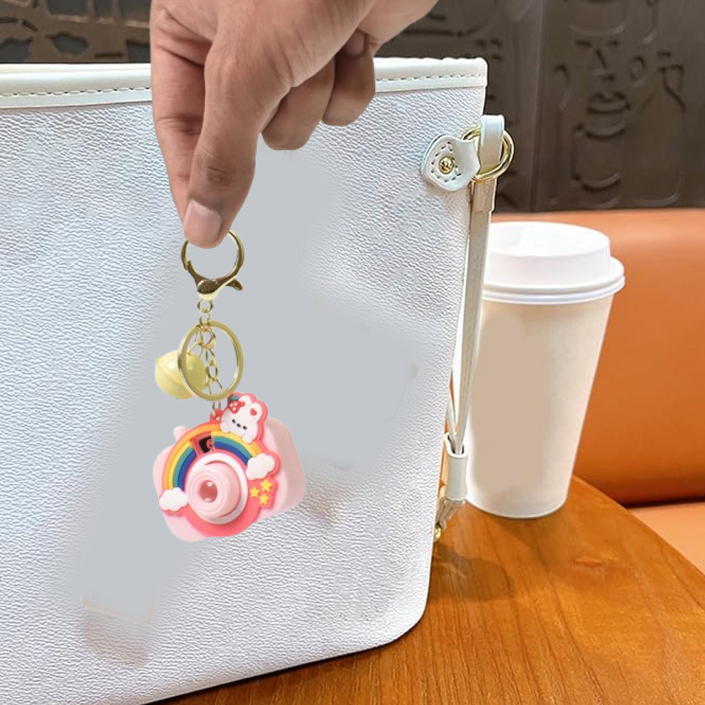 ALVENZA Projective Camera Keychain – Fun Rainbow Image Projector