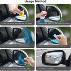 ALVENZA Anti-Fog Rearview Mirror Film – HD Clear Protective Sticker