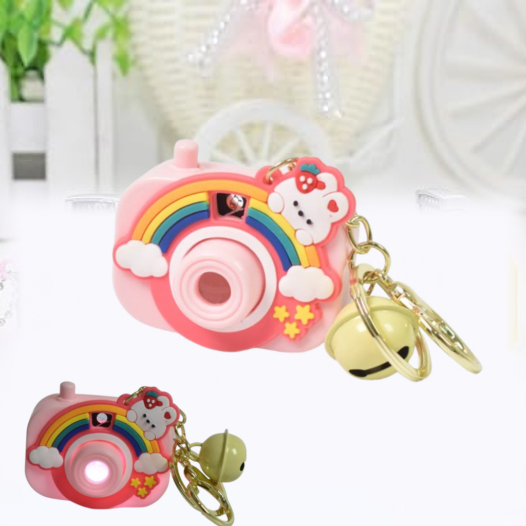 ALVENZA Projective Camera Keychain – Fun Rainbow Image Projector