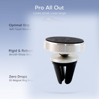 ALVENZA Magnetic Phone Holder Stand – 360° Rotating Secure Grip