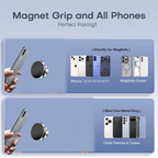 ALVENZA Magnetic Phone Holder Stand – 360° Rotating Secure Grip