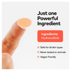 Pimple Patches Hydrocolloid & Tea Tree Oil for Acne | GlowForm - Back View