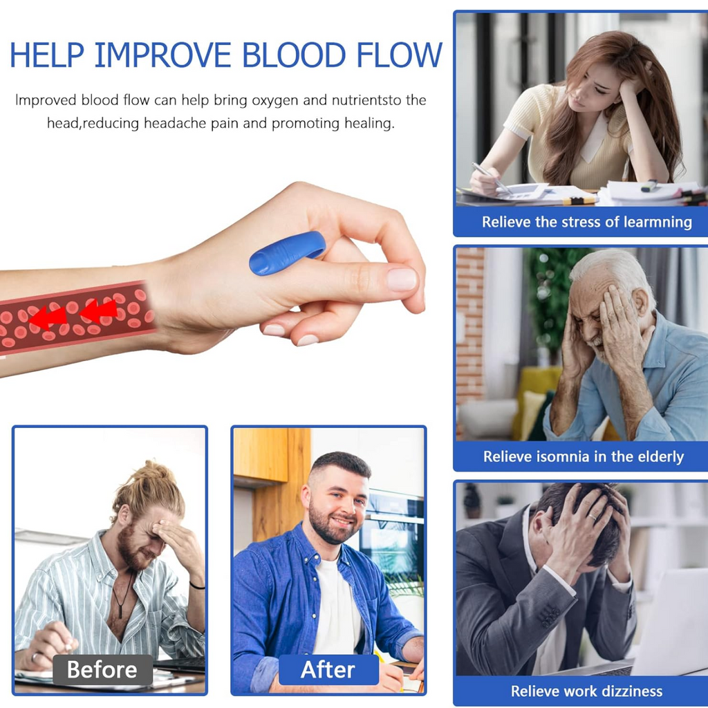 Acupressure Hand Clip Stress & Migraine Relief | Velvet Wellness - Detail View 7