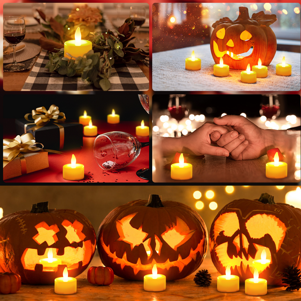 Flameless Floating Candles Safe & Long-lasting Water Decor - Detail View 5
