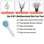 Silicone Face Scrubber Gentle Exfoliation & Cleansing | AuriGlam - Side View