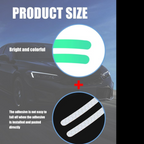 ALVENZA Reflective Car Wheel Stickers – Multicolored 20 Pcs for Night Safety | Velvet Wheels