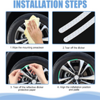 ALVENZA Reflective Car Wheel Stickers – Multicolored 20 Pcs for Night Safety | Velvet Wheels