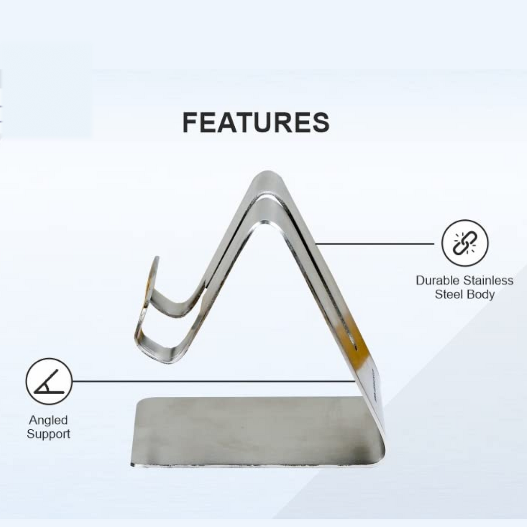 ALVENZA Mobile & Tablet Stand Holder – Universal Stainless Steel | DeoDap