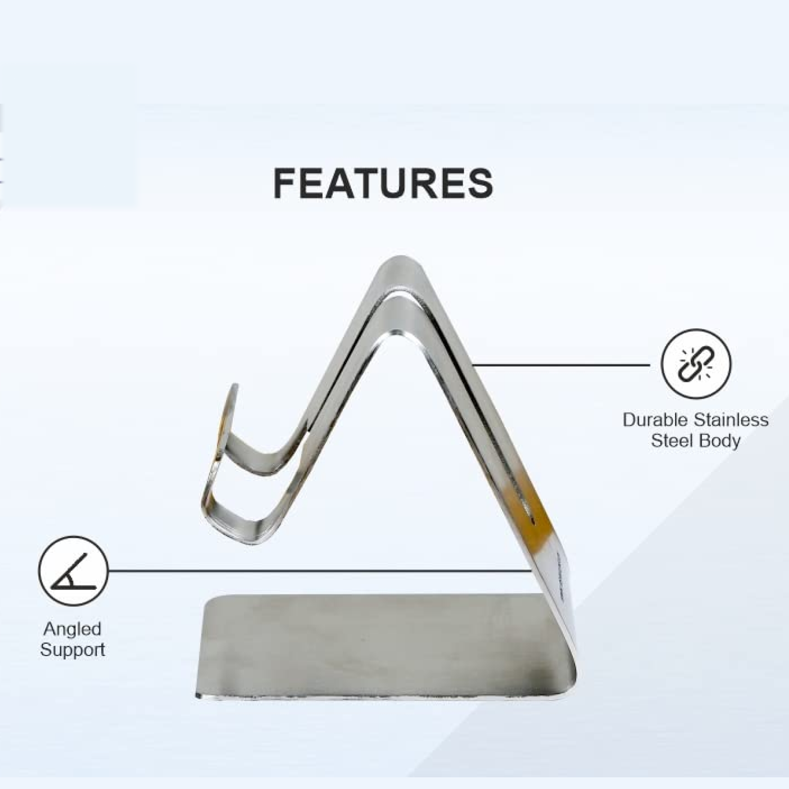 ALVENZA Mobile & Tablet Stand Holder – Universal Stainless Steel | DeoDap