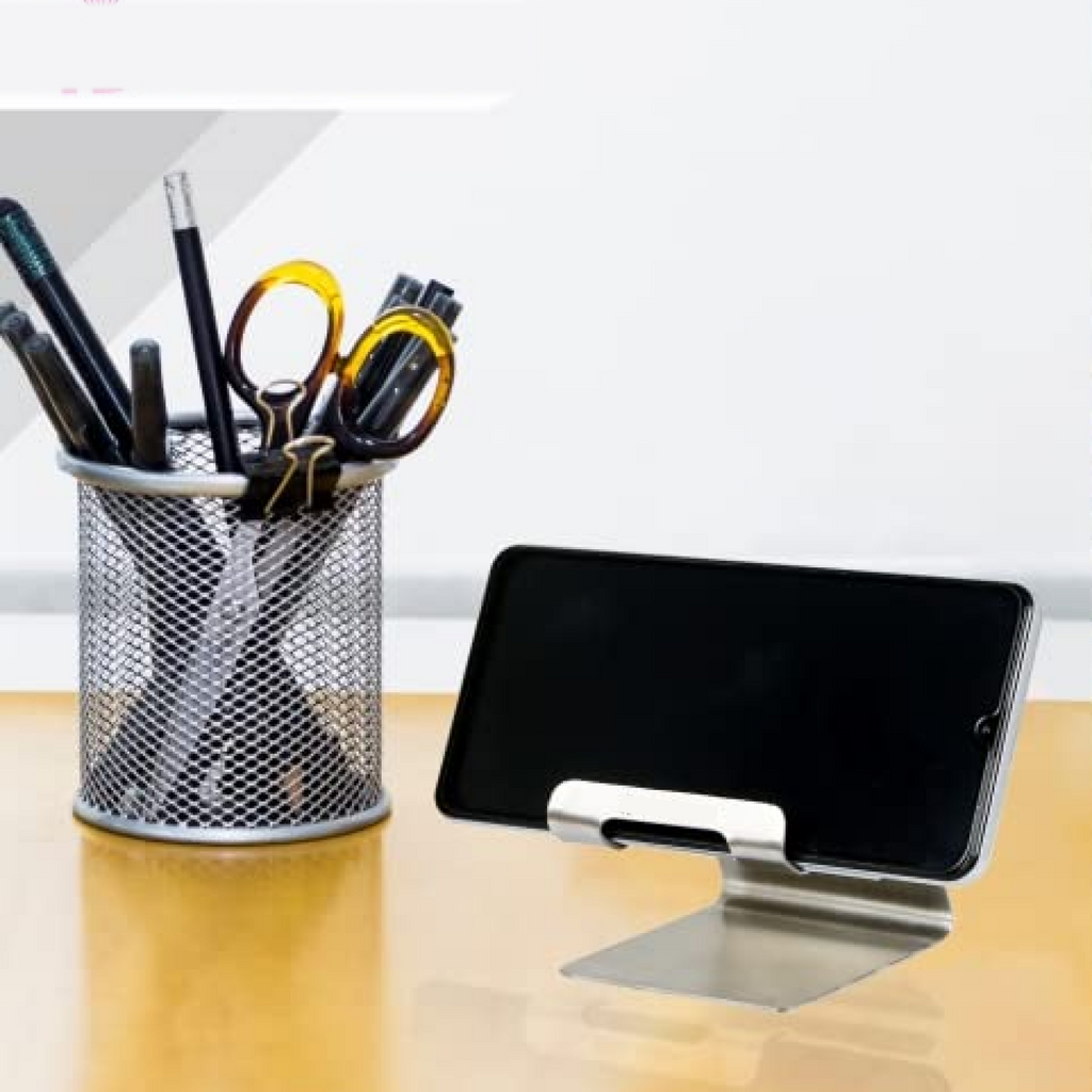 ALVENZA Mobile & Tablet Stand Holder – Universal Stainless Steel | DeoDap