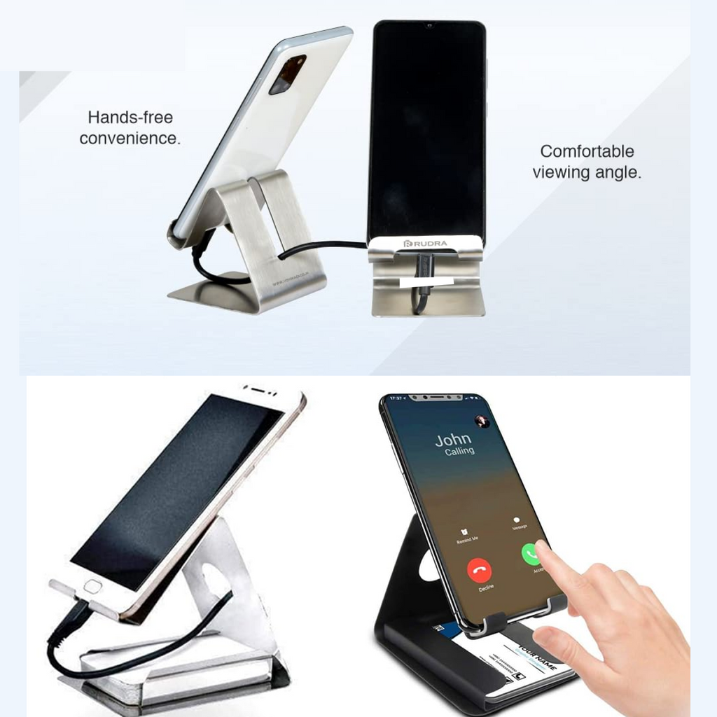 ALVENZA Mobile & Tablet Stand Holder – Universal Stainless Steel | DeoDap