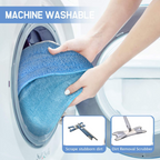 ALVENZA Flat Mop – 360° Rotating Head, Easy Squeeze | Velvet Wipe