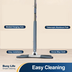 ALVENZA Flat Mop – 360° Rotating Head, Easy Squeeze | Velvet Wipe