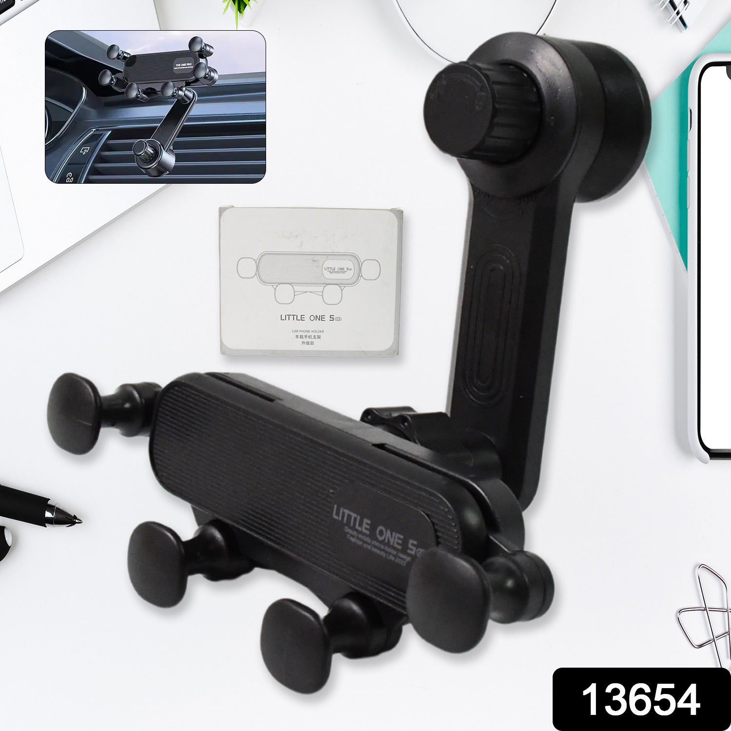 ALVENZA Car Phone Holder – 360° Adjustable Vent Mount for All Phones | Velvet Wheels