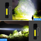 ALVENZA Rechargeable LED Flashlight – Mini, Long Range Torch | Indo Glow