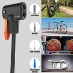 ALVENZA Mini Bike Pump – Portable Foot Operated with Gauge | Safora