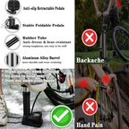 ALVENZA Mini Bike Pump – Portable Foot Operated with Gauge | Safora