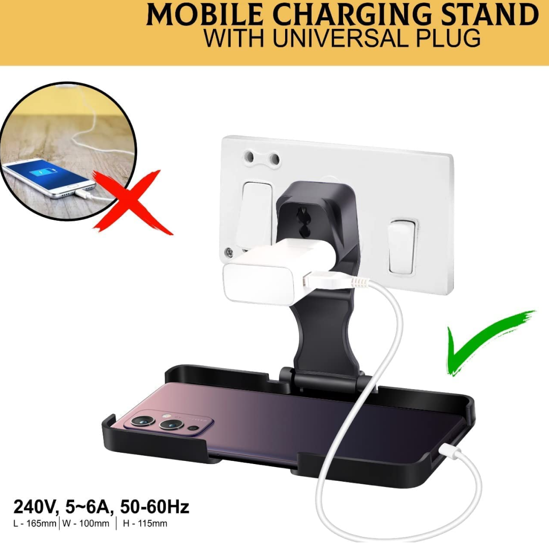 ALVENZA Mobile Charging Wall Holder – Foldable, Secure Stand | PHOBIA