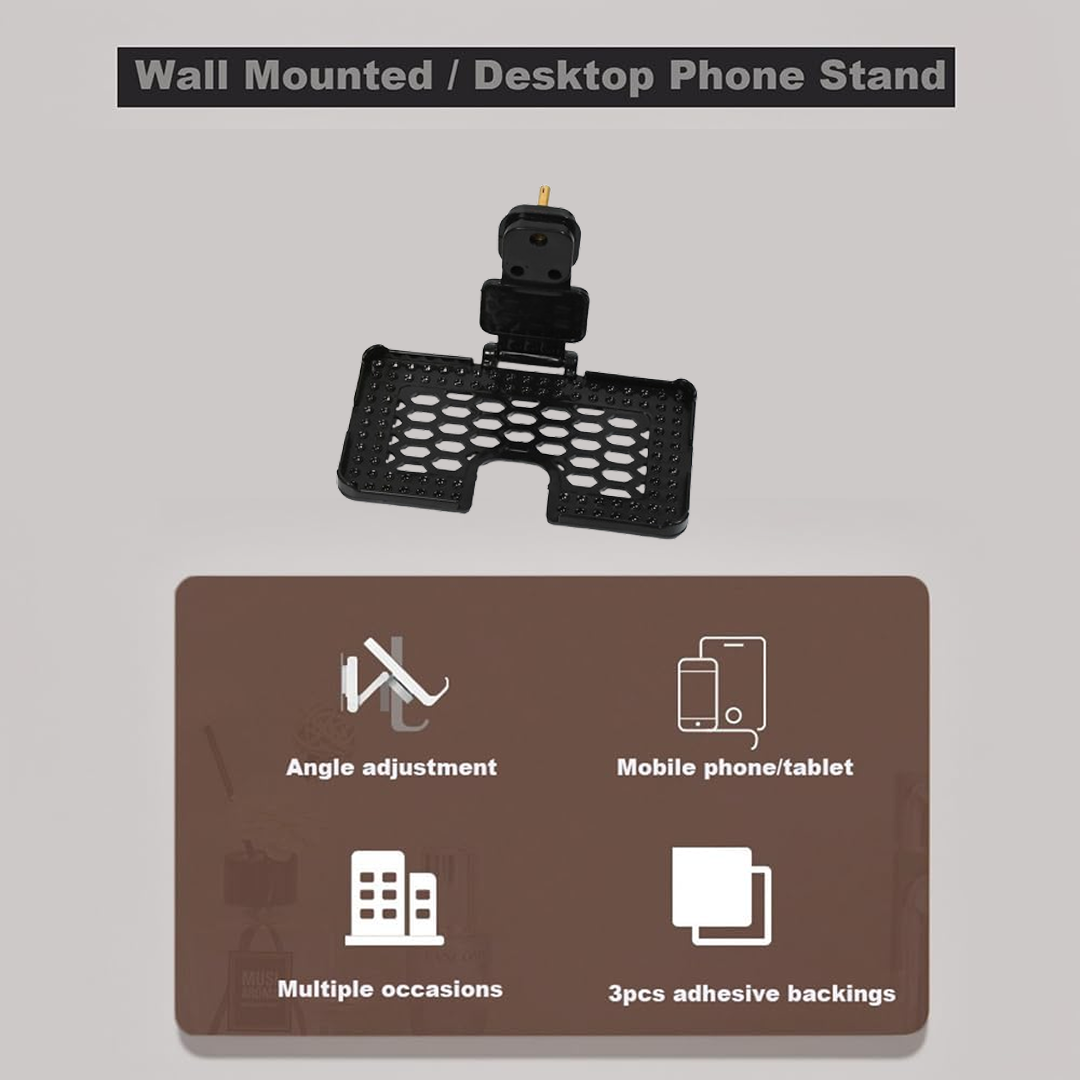 ALVENZA Mobile Charging Wall Holder – Foldable, Secure Stand | PHOBIA