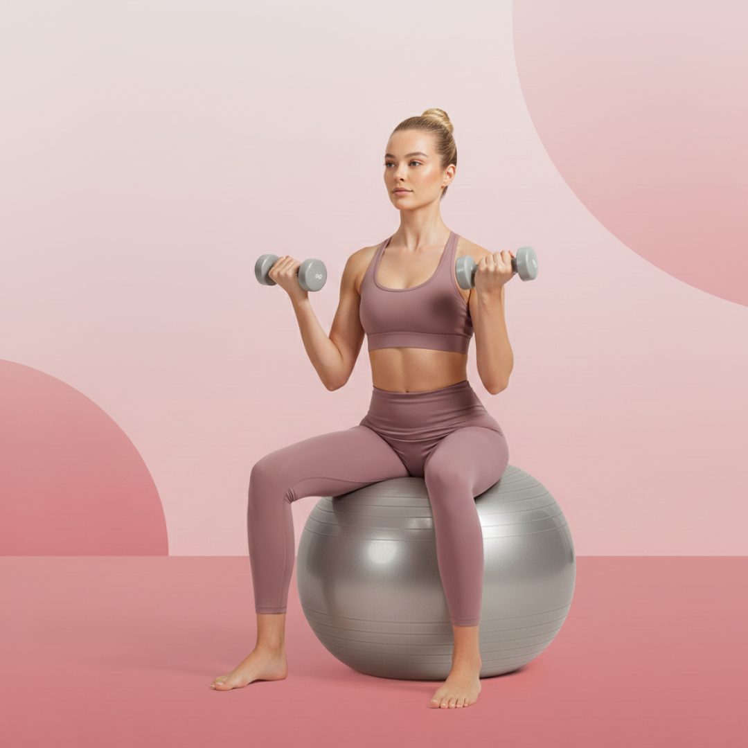 75CM Stability Gym Ball – Heavy Duty Non-Slip Fitness Ball
