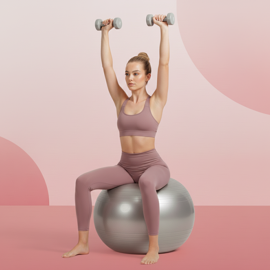 75CM Stability Gym Ball – Heavy Duty Non-Slip Fitness Ball