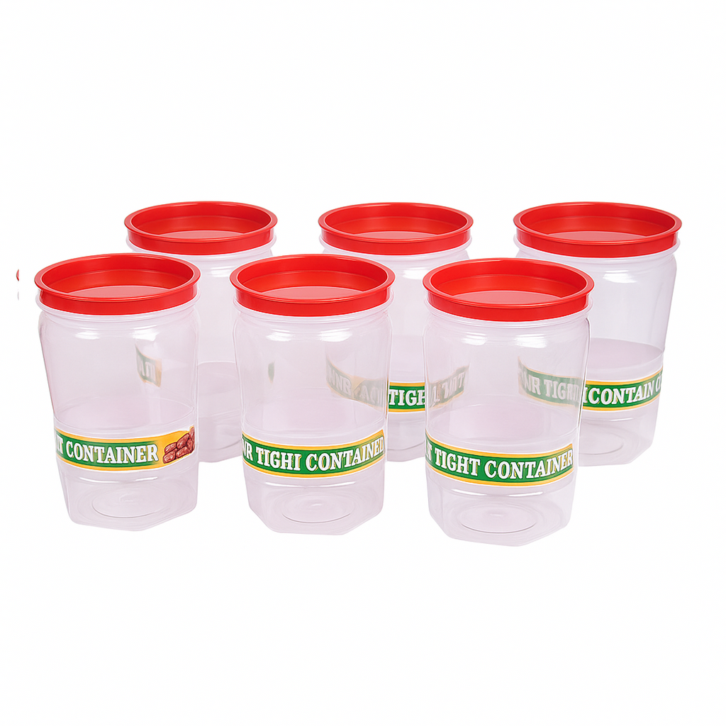 ALVENZA Air Tight Kitchen Storage Container – 1100ml Set of 6 | Velvet Wheels