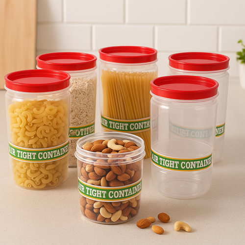ALVENZA Air Tight Kitchen Storage Container – 1100ml Set of 6 | Velvet Wheels