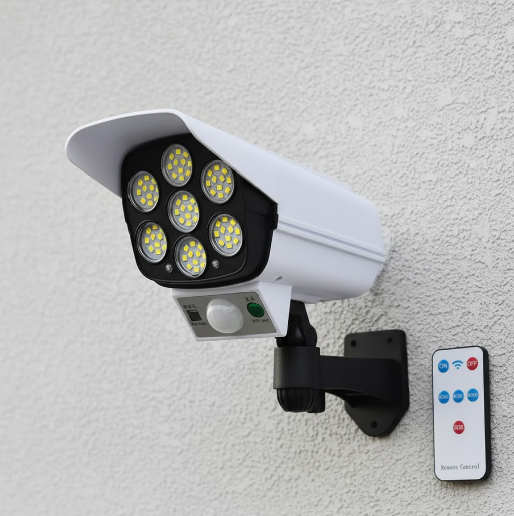 ALVENZA Solar Security Camera Light – Dummy Motion Sensor for Outdoor Safety | AutoSafeo