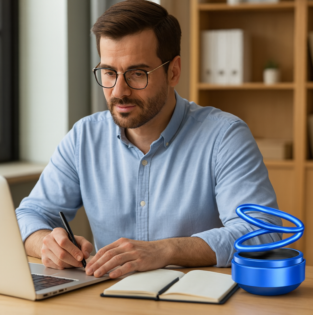 ALVENZA Solar Car Aroma Diffuser – 360° Rotating Fragrance | Velvet Wheels