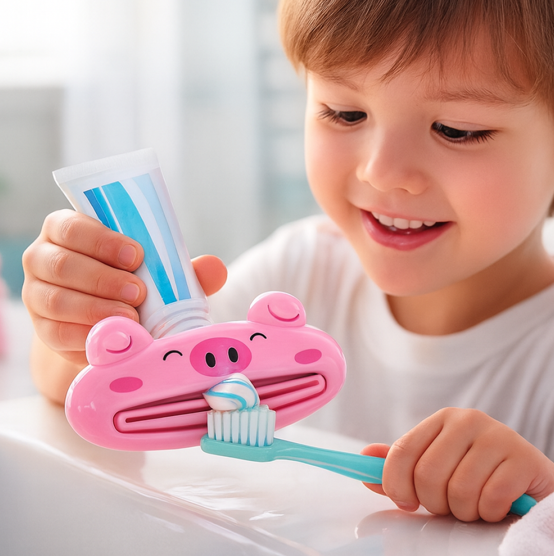 Animal Toothpaste Tube Squeezer Easy and Eco-Friendly Dispensing - Back View