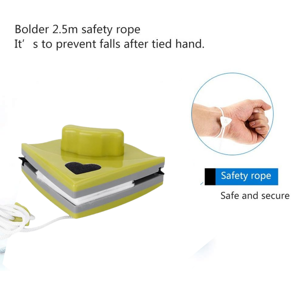 ALVENZA Magnetic Window Cleaner – Double-Sided Squeegee | FitFuzion