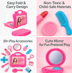 ALVENZA Kids Makeup Set – Foldable Suitcase Pretend Play | Aditi Toys