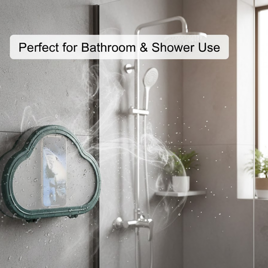 ALVENZA Waterproof Phone Holder – Wall Mount for Shower & Kitchen | Phonixio