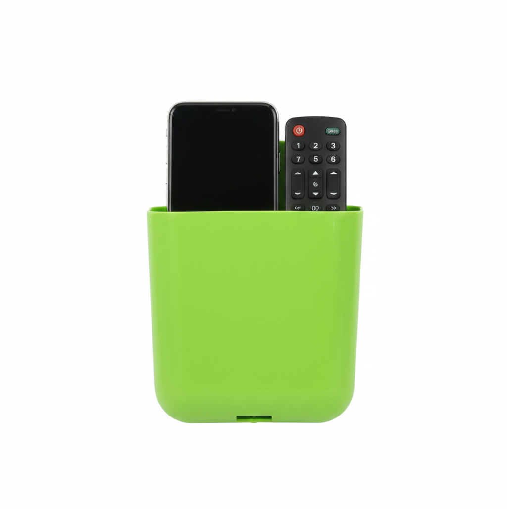 ALVENZA Wall Holder – 2-Section Mobile, Remote & Brush Organizer | GlimmerHome
