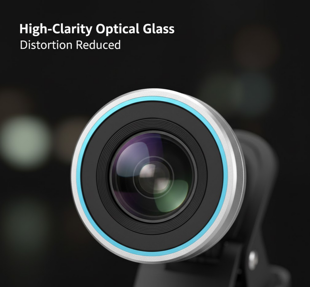 ALVENZA Wide-Angle Selfie Lens – Universal Clip for Stunning Mobile Photos